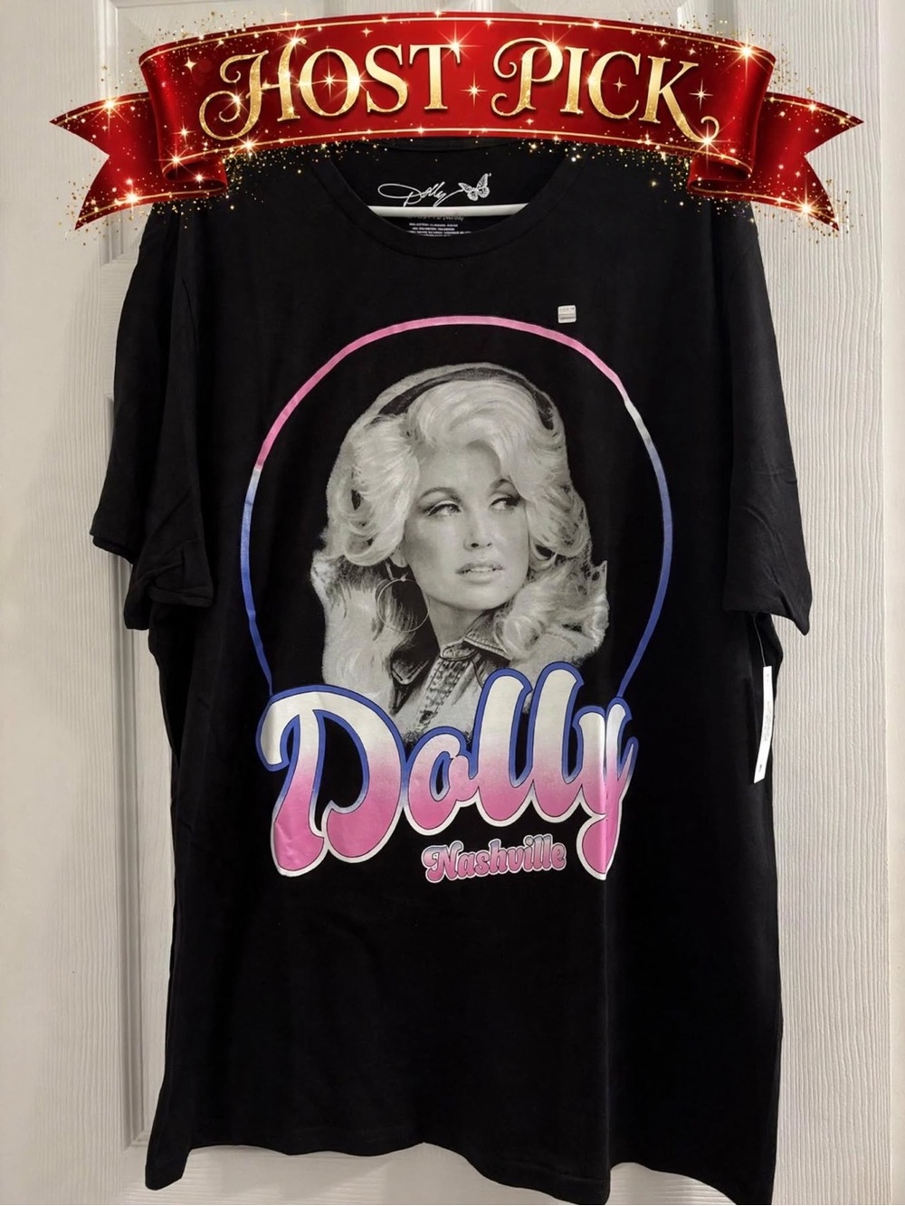 Dolly Parton Dollywood Black Unisex T Shirt XL NWT HOST PICK